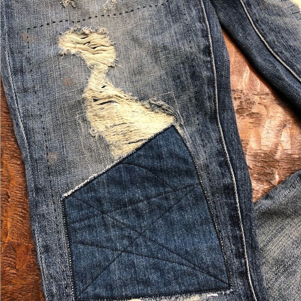 HENRY & BELLE PATCHWORK BOYFRIEND JEANS - Picture 15 of 15